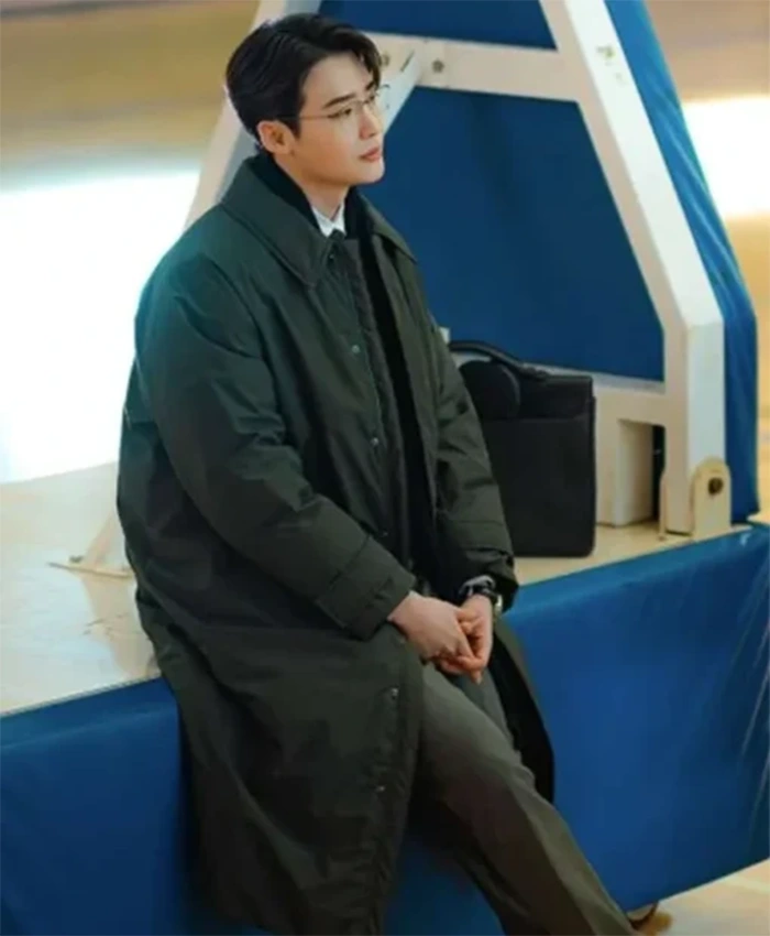 Law And The City S01 Lee Jong-Suk Green Trench Coat