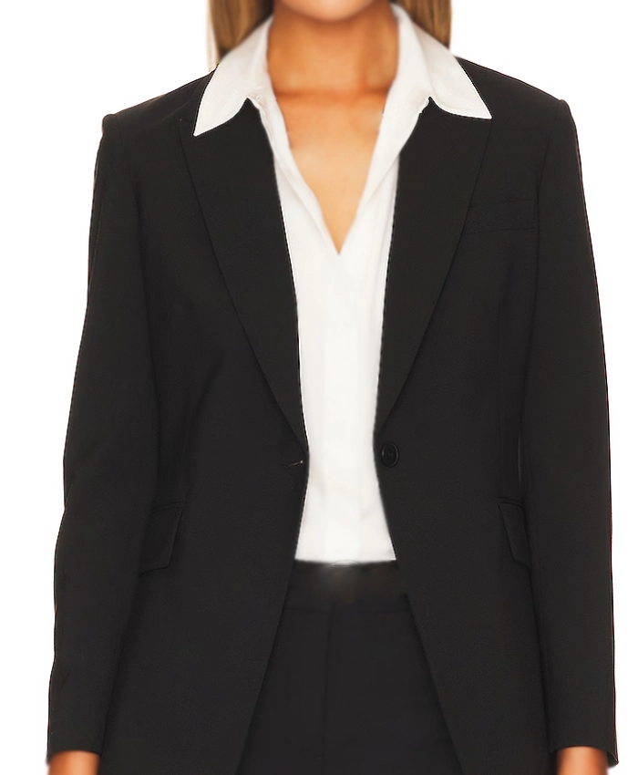 Law And Order S25 Maura Tierney Plain Black Blazer