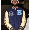 LeBron James Motown Blue And Beige Varsity Jacket