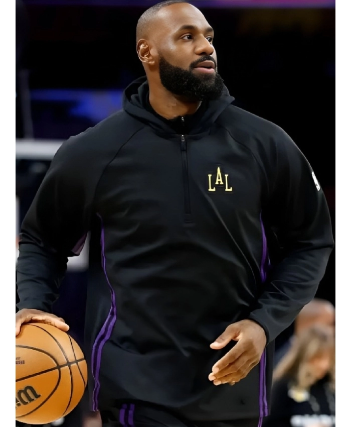 LeBron James Utah Jazz V Los Angeles Lakers Black Pullover Hoodie