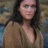 Leah Rilke The Wilds Brown Cardigan Sweater