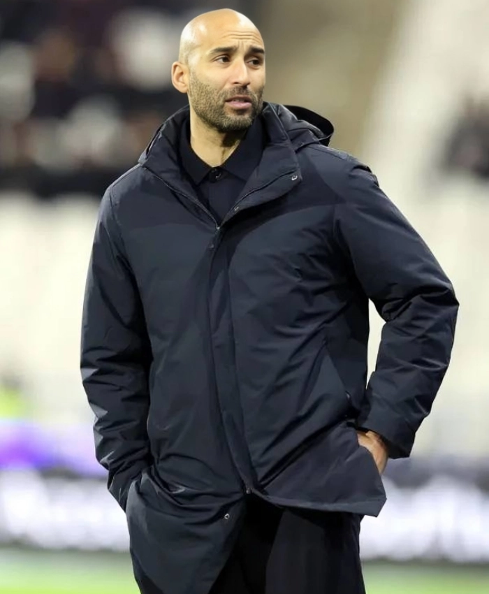 Lee Grant Huddersfield Town V Northampton Town Sky Bet League One Match Hooded Parka Navy Blue Jacket