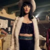 Lera Abova TV Series One Piece S02 Miss All Sunday White Leather Shearling Coat
