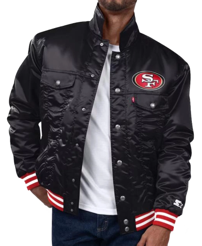 Levis X Starter 2025 49ers Black Jacket