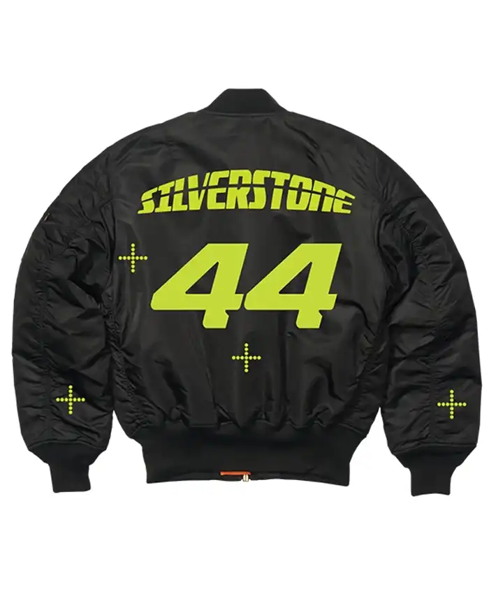 Lewis Hamilton 44 Crew Reversible Alpha Industries M 1 Silverstone Bomber Jacket For Sale