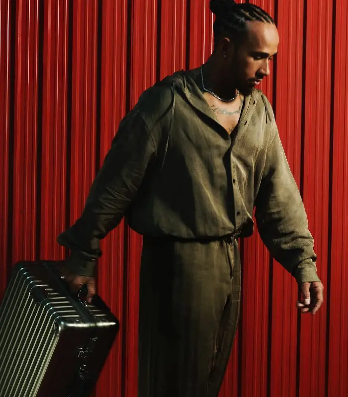 Lewis Hamilton Another Man China X Rimowa Jumpsuit Sale