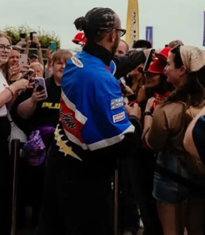 Lewis Hamilton Plus44 Silverstone Racing Track Jacket For Sale