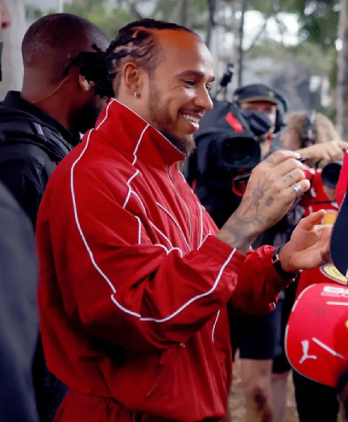 Lewis Hamilton Red Tracksuit - Image 3
