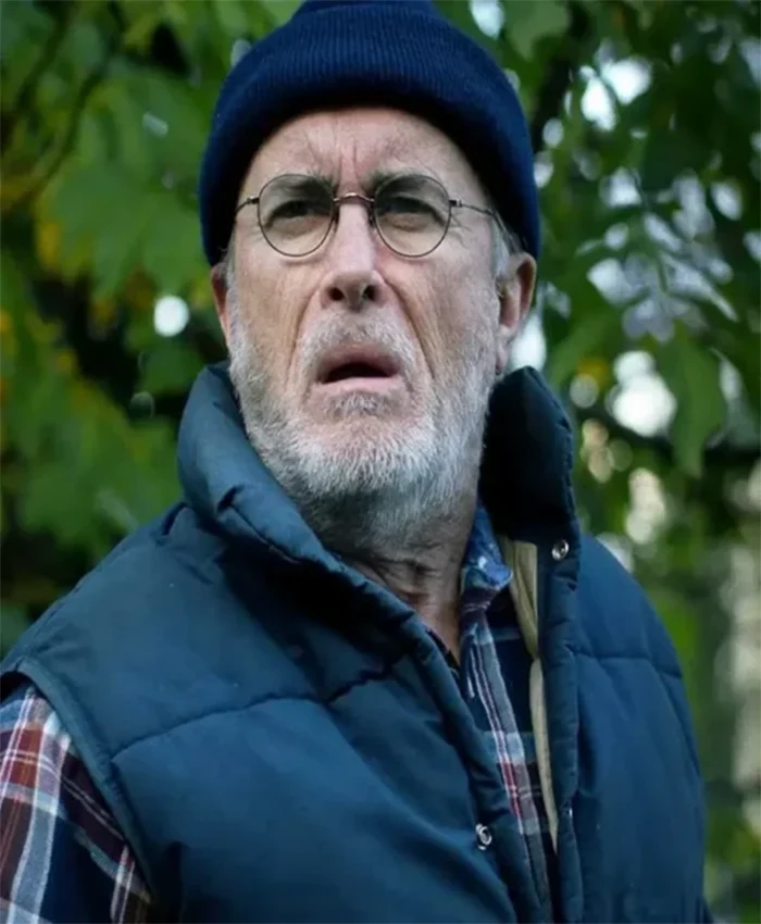 Lilly Lives Alone 2025 Jeffrey Combs Blue Vest