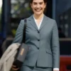 Lily James Relay Movie 2025 Sarah Grey Blazer