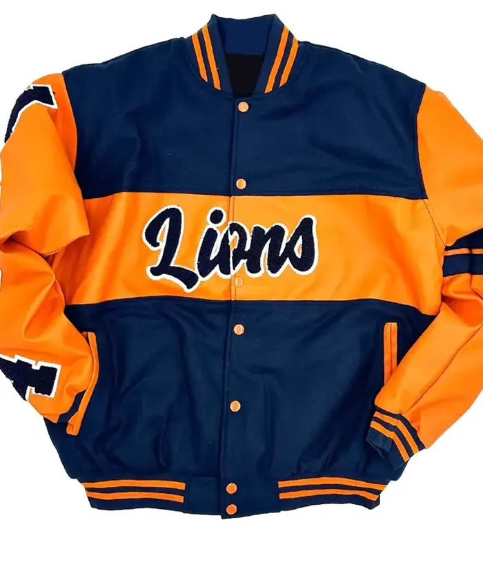 Lincoln Lions Ole Skool Wool Bomber Jacket