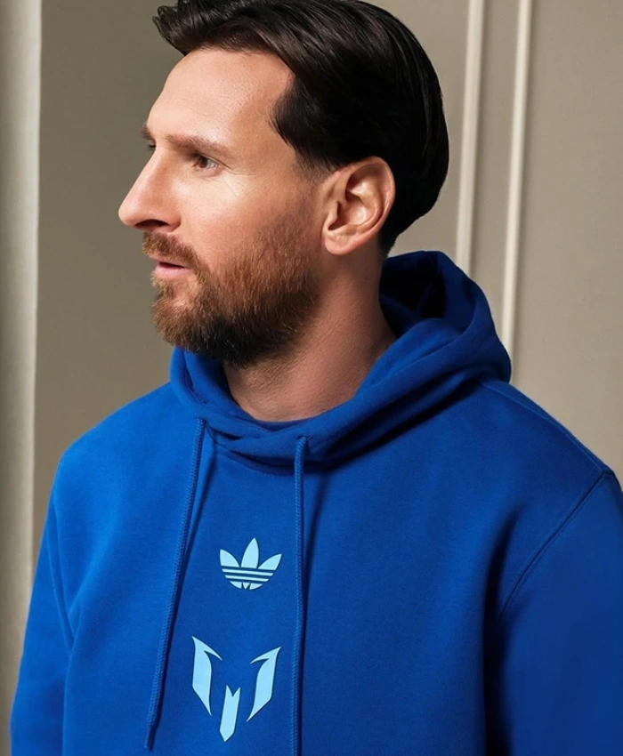 Lionel Messi X Adidas Blue Hoodie