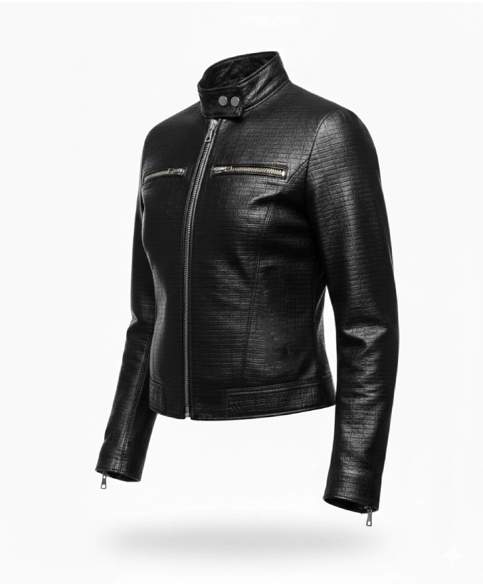 Lisa X Kith Nikita Monogram Leather Jacket - Image 5