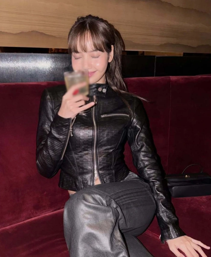 Lisa X Kith Nikita Monogram Leather Jacket