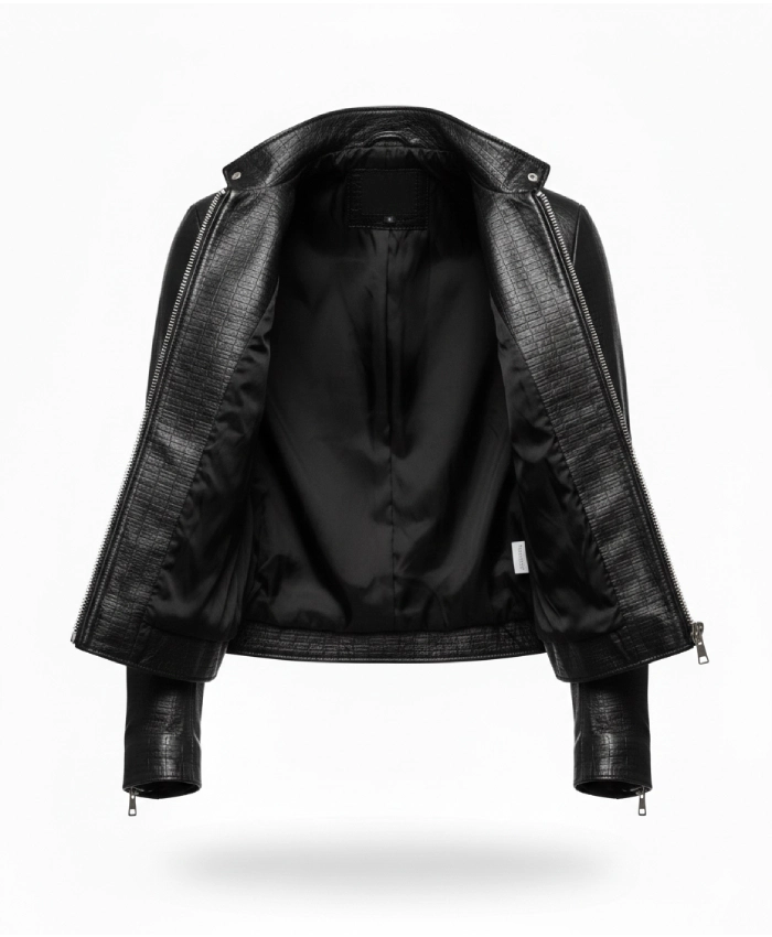 Lisa X Kith Nikita Monogram Leather Jacket - Image 4