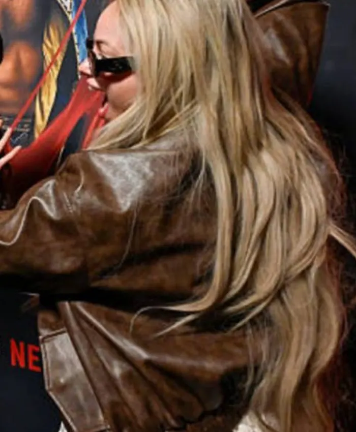 Alternative view of Monday Night Raw Liv Morgan Leather Jacket