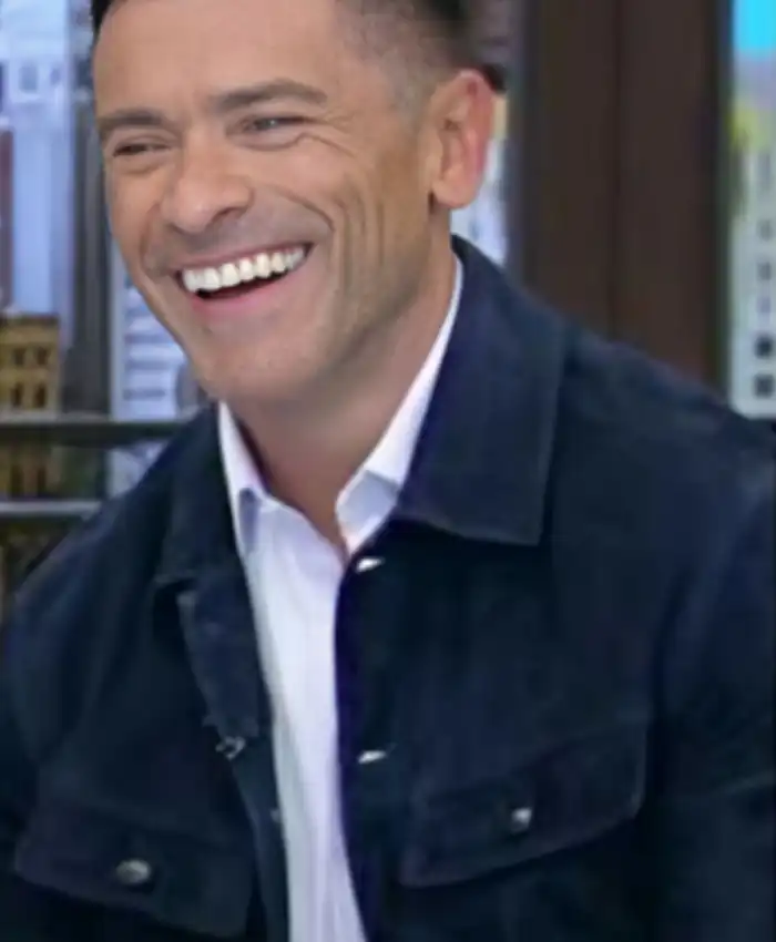 Live With Kelly And Mark Consuelos Navy Blue Jacket