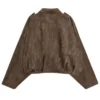 Livvy Barker Made In Chelsea S30 Suede Bomber Jacket