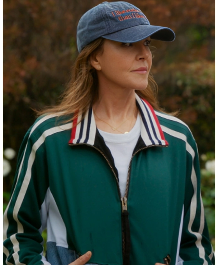 Liz Shrinking TV Series S03 Christa Miller Denim Track Jacket