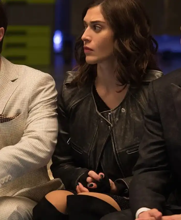 Lizzy Caplan Now You See Me 2 Lula Faux Leather Jacket