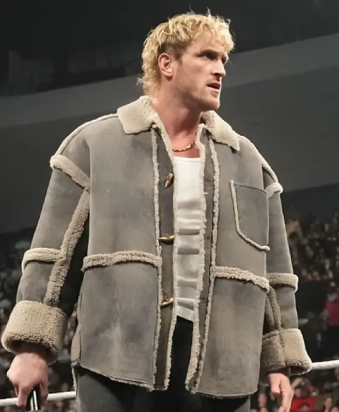 Alternative view of Logan Paul Monday Night RAW Shearling Jacket