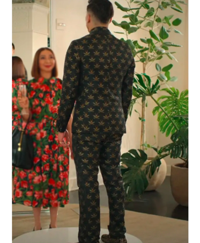 Loot S03 Nicholas Black Bees Tuxedo Black Suit
