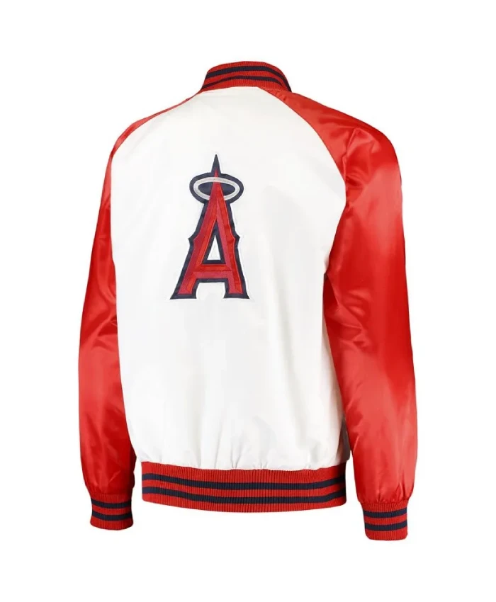 Los Angeles Angels Clean Up Hitter Full Snap Satin Jacket