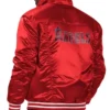 Los Angeles Angels Trucker Full Snap Satin Red Jacket