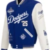 Los Angeles Dodgers 2025 World Series Champions Wool And Leather Varsity Jacket