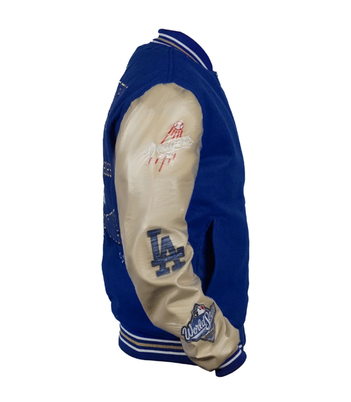 Los Angeles Dodgers Back To Back World Series Champions Twill Full Zip Jacket