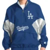 Los Angeles Dodgers Cooperstown Chief Blue Half Zip Jacket