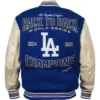 Los Angeles Dodgers JH Design Back To Back World Series Champions Twill Jacket