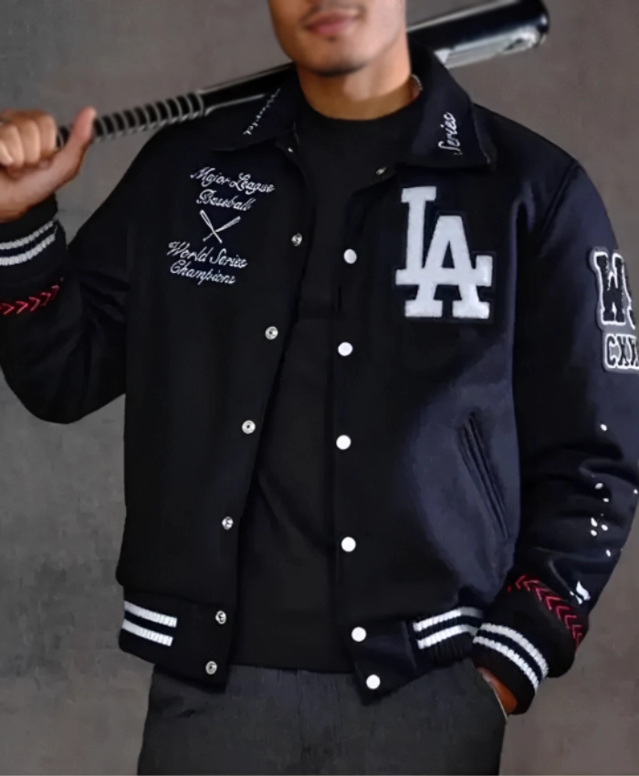 Los Angeles Dodgers Joshua Vides X Fanatics World Series Champions Varsity Jacket