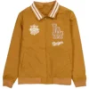 Los Angeles Dodgers Logo Select Full Zip Light Bronze Nylon Jacket