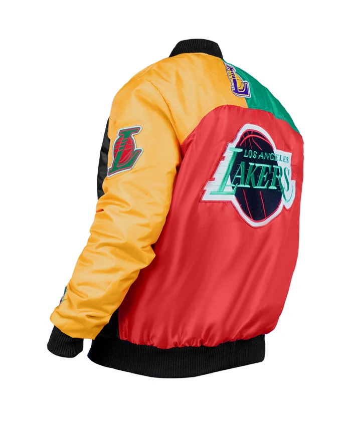 Los Angeles Lakers Color Block Ty Mopkins Jacket