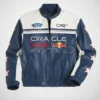Los Angeles Lakers Game 2025 Lir Bareket Oracle Red Bull Racing Leather Jacket