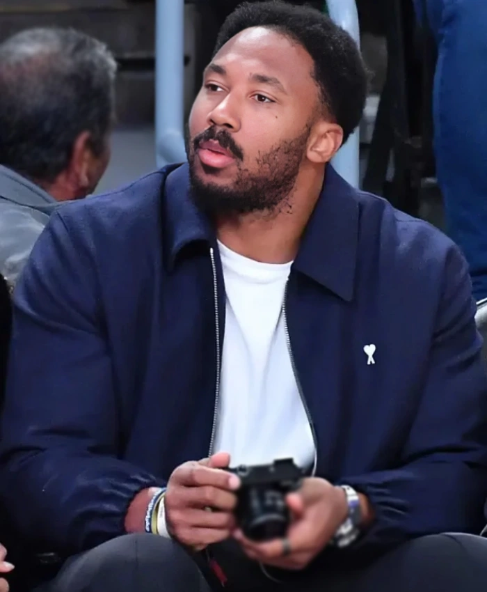 Los Angeles Lakers Game 2026 Myles Garrett Blue Zip Up Jacket