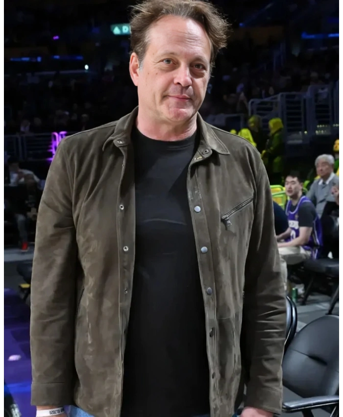 Los Angeles Lakers Game 2026 Vince Vaughn Brown Jacket