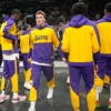Los Angeles Lakers Nike Showtime Purple And Yellow Tracksuit