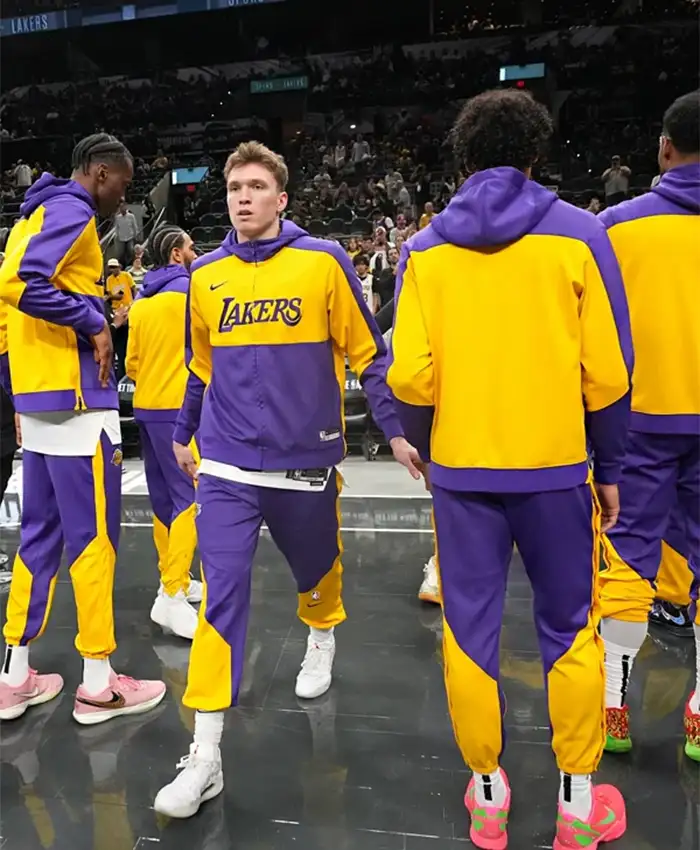Los Angeles Lakers Nike Showtime Purple And Yellow Tracksuit