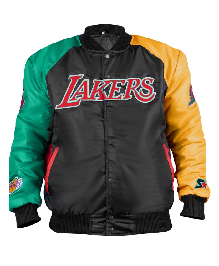 Los Angeles Lakers Ty Mopkins Color Block Jacket On Sale