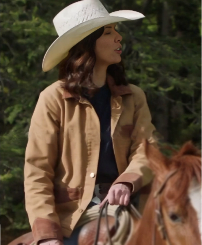 Lou Fleming Heartland S19 Michelle Morgan Brown Cotton Jacket