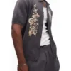 Love Island UK Aftersun S12 Grey Sam Thompson Shirt
