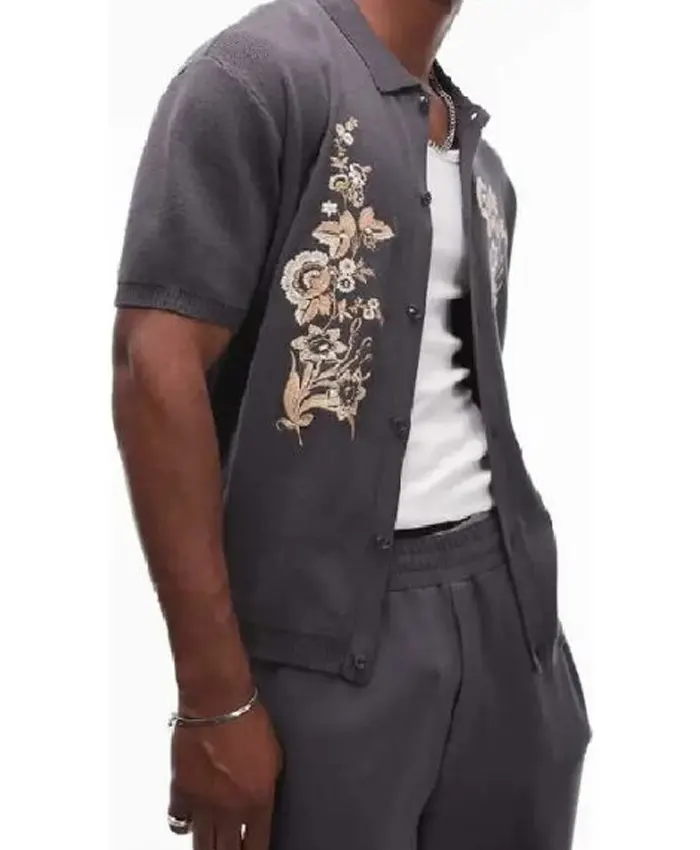 Alternative view of Love Island UK Aftersun S12 Sam Thompson Grey Shirt