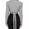Love Island UK S13 Ellie Chadwick Cropped Blazer Back