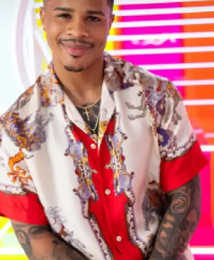 Love Island USA S07 Ace Green Floral Shirt