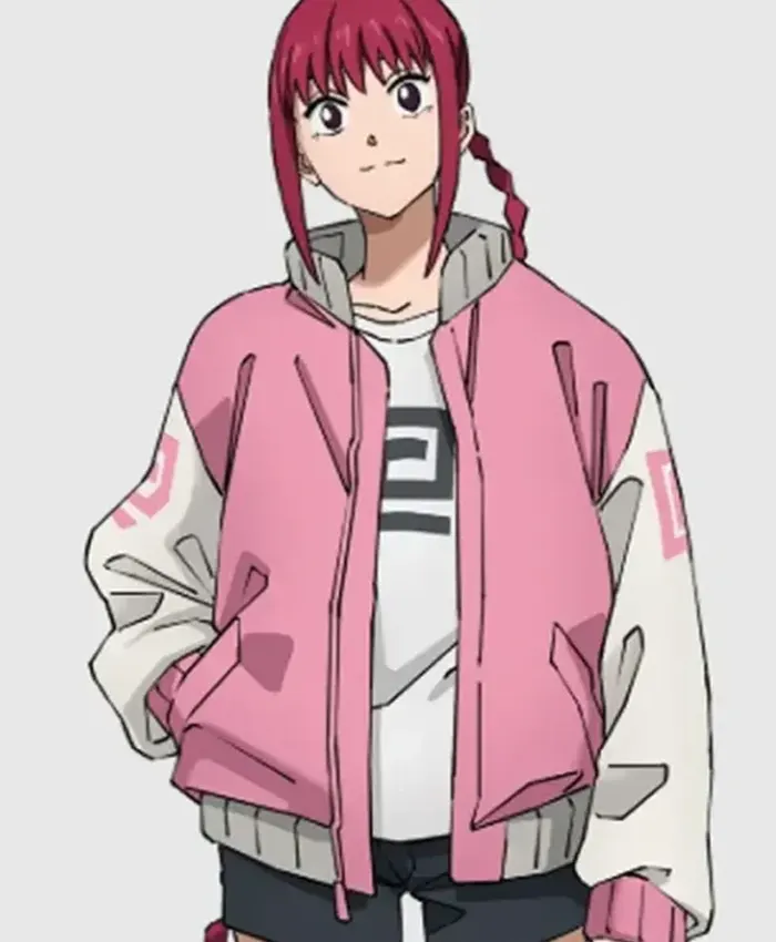 Lu Xiaotang Sakamoto Days Pink Varsity Jacket