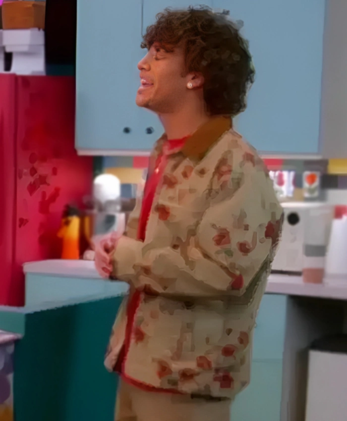 Lucas Jasper TV Series Electric Bloom 2025 Nathaniel Buescher Floral Jacket