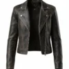 Lucia Caminos Video Game Grand Theft Auto VI Black Biker Jacket
