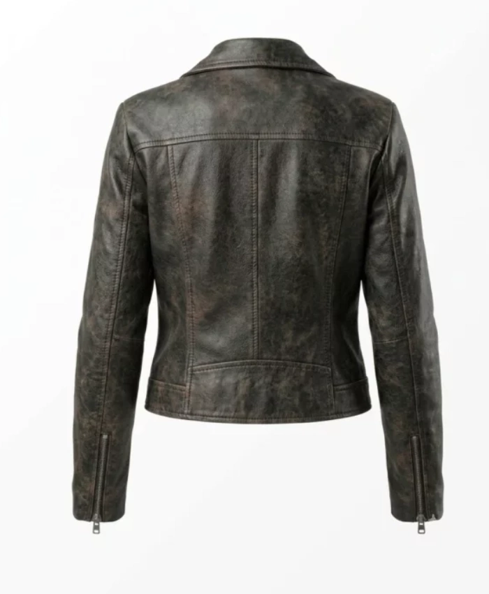 Lucia Caminos Video Game Grand Theft Auto VI Black Biker Leather Jacket